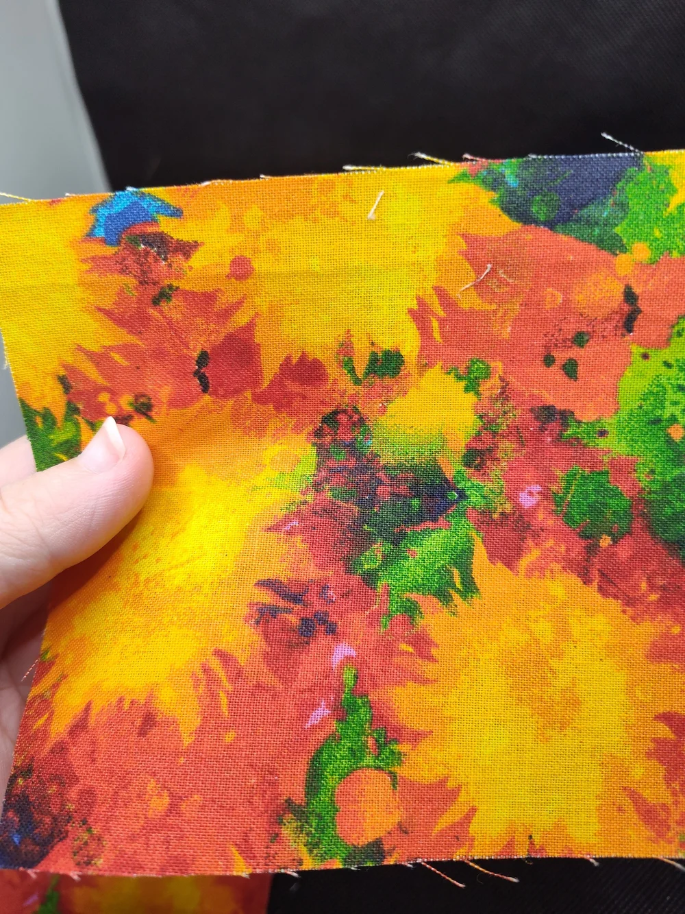 4.50 INCH Sunburst Cotton Fabric SQUARES